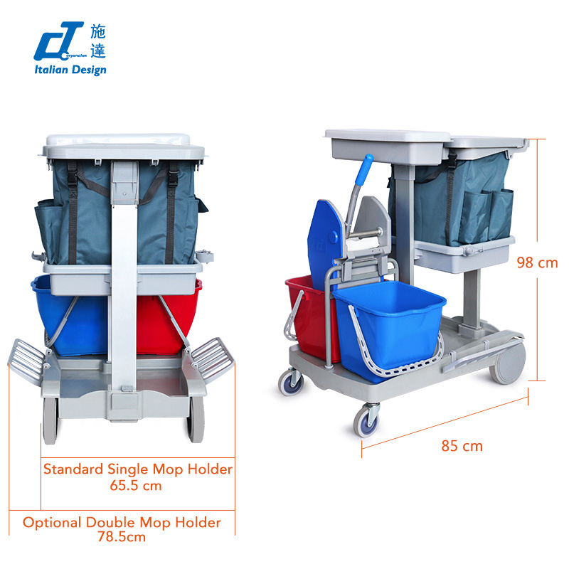 CT Light Version Kentucky Mopping Trolley - Cleanic Cleaning Equipment